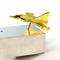 High quality cheap gold plated airplane lapel pin badge custom